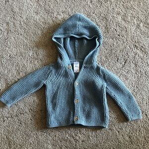 Carter's Blue Knit Baby Cardigan with Hood